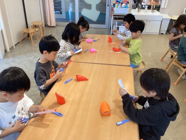 5歳児くじらチーム「作って遊ぼう！！」