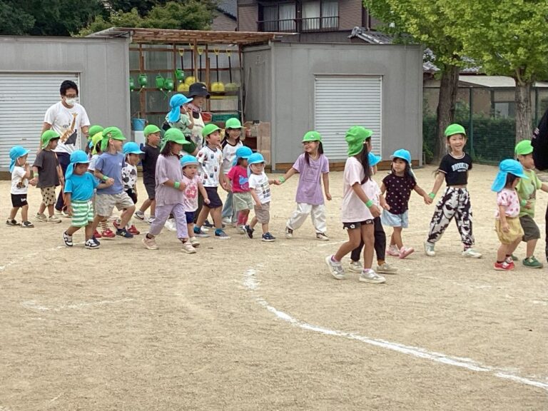 2歳児あめチーム「初めての運動会リハーサル！」