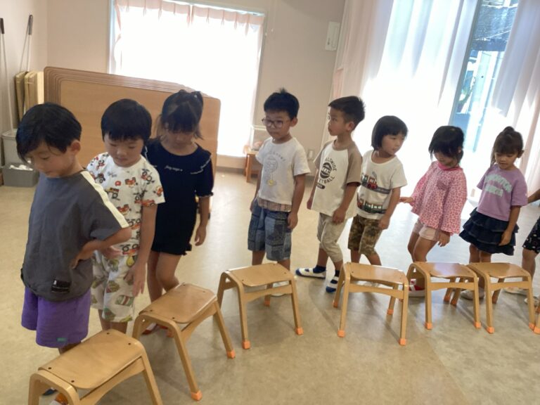 ４・５歳児　そら・くじらチーム「一緒にすると楽しいね！」